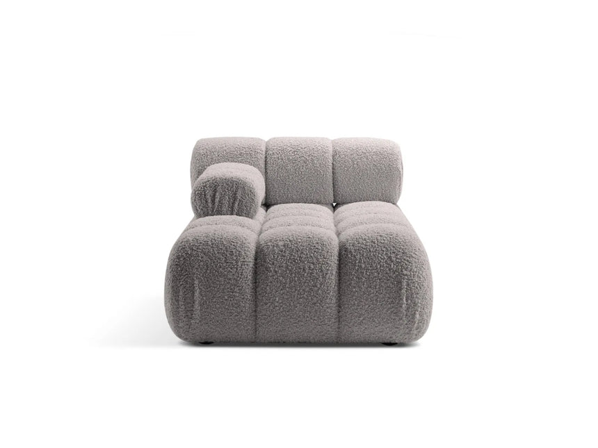 Bellis Modulares Sofa Einzelmodul Chaise Longue Links 155x94 cm mit Boucle-Polsterung (Rolf6) in Hellgrau – Bild 1