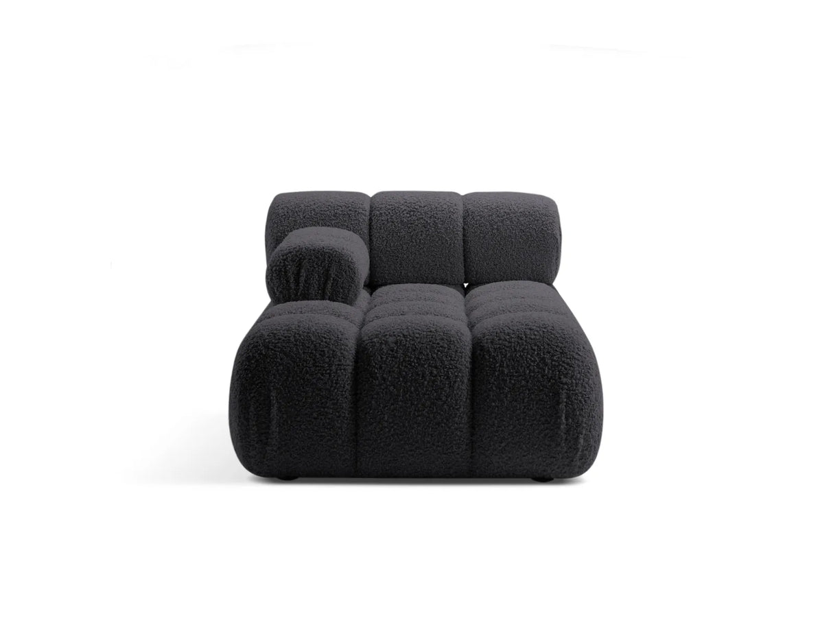 Bellis Modulares Sofa Einzelmodul Chaise Longue Links 155x94 cm mit Boucle-Polsterung (Rolf8) in Graphit – Bild 1