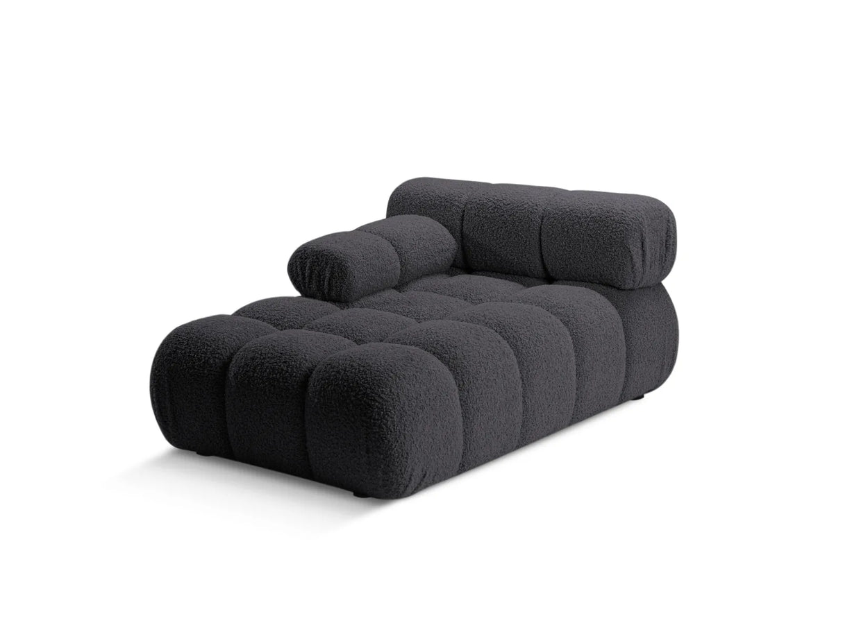 Bellis Modulares Sofa Einzelmodul Chaise Longue Links 155x94 cm mit Boucle-Polsterung (Rolf8) in Graphit – Bild 2