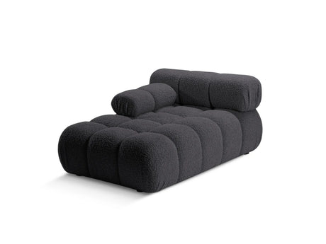 Bellis Modulares Sofa Einzelmodul Chaise Longue Links 155x94 cm mit Boucle-Polsterung (Rolf8) in Graphit – Bild 2