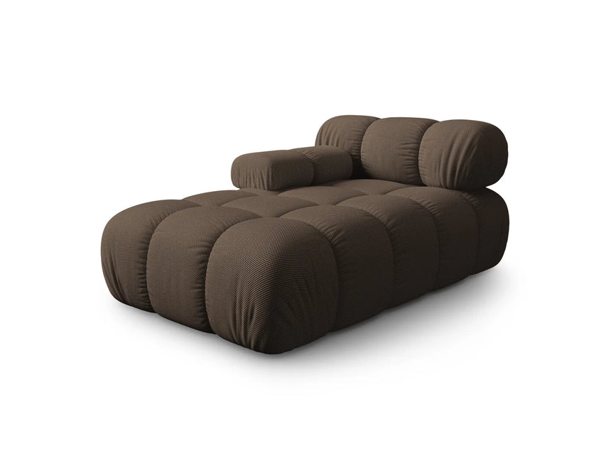 Bellis Modulares Sofa Einzelmodul Chaise Longue Links mit 3D-Stoff (Son40) in Braun, 155x94 cm – Bild 2