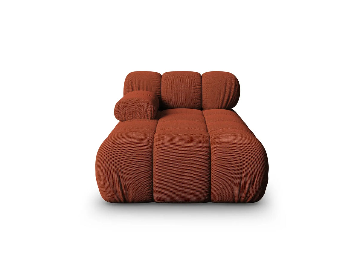 Bellis Modulares Sofa Einzelmodul Chaise Longue Links mit 3D-Stoff (Son44) in Ziegel, 155x94 cm – Bild 1