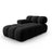 Bellis Modulares Sofa Einzelmodul Chaise Longue Links mit Samt-Stoff (Blu19) in Schwarz, 155x94 cm – Bild 2