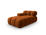 Bellis Modulares Sofa Einzelmodul Chaise Longue Links mit Samt-Stoff (Blu4215) in Terrakotta, 155x94 cm – Bild 2