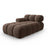 Bellis Modulares Sofa Einzelmodul Chaise Longue Links mit Samt-Stoff (Blu48) in Dunkelbraun, 155x94 cm – Bild 2