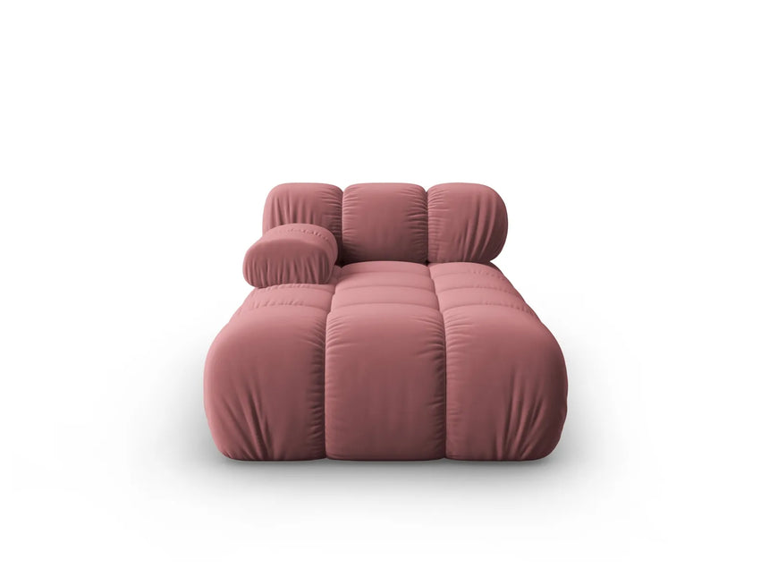 Bellis Modulares Sofa Einzelmodul Chaise Longue Links mit Samt-Stoff (Blu52) in Rosa, 155x94 cm – Bild 1
