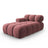 Bellis Modulares Sofa Einzelmodul Chaise Longue Links mit Samt-Stoff (Blu52) in Rosa, 155x94 cm – Bild 2