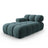 Bellis Modulares Sofa Einzelmodul Chaise Longue Links mit Samt-Stoff (Blu85) in Türkis, 155x94 cm – Bild 2
