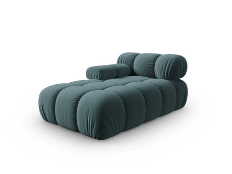 Bellis Modulares Sofa Einzelmodul Chaise Longue Links mit Samt-Stoff (Blu85) in Türkis, 155x94 cm – Bild 2