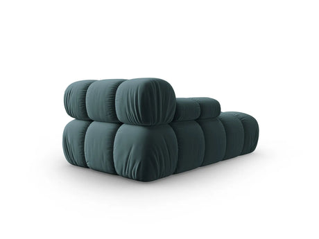 Bellis Modulares Sofa Einzelmodul Chaise Longue Links mit Samt-Stoff (Blu85) in Türkis, 155x94 cm – Bild 3