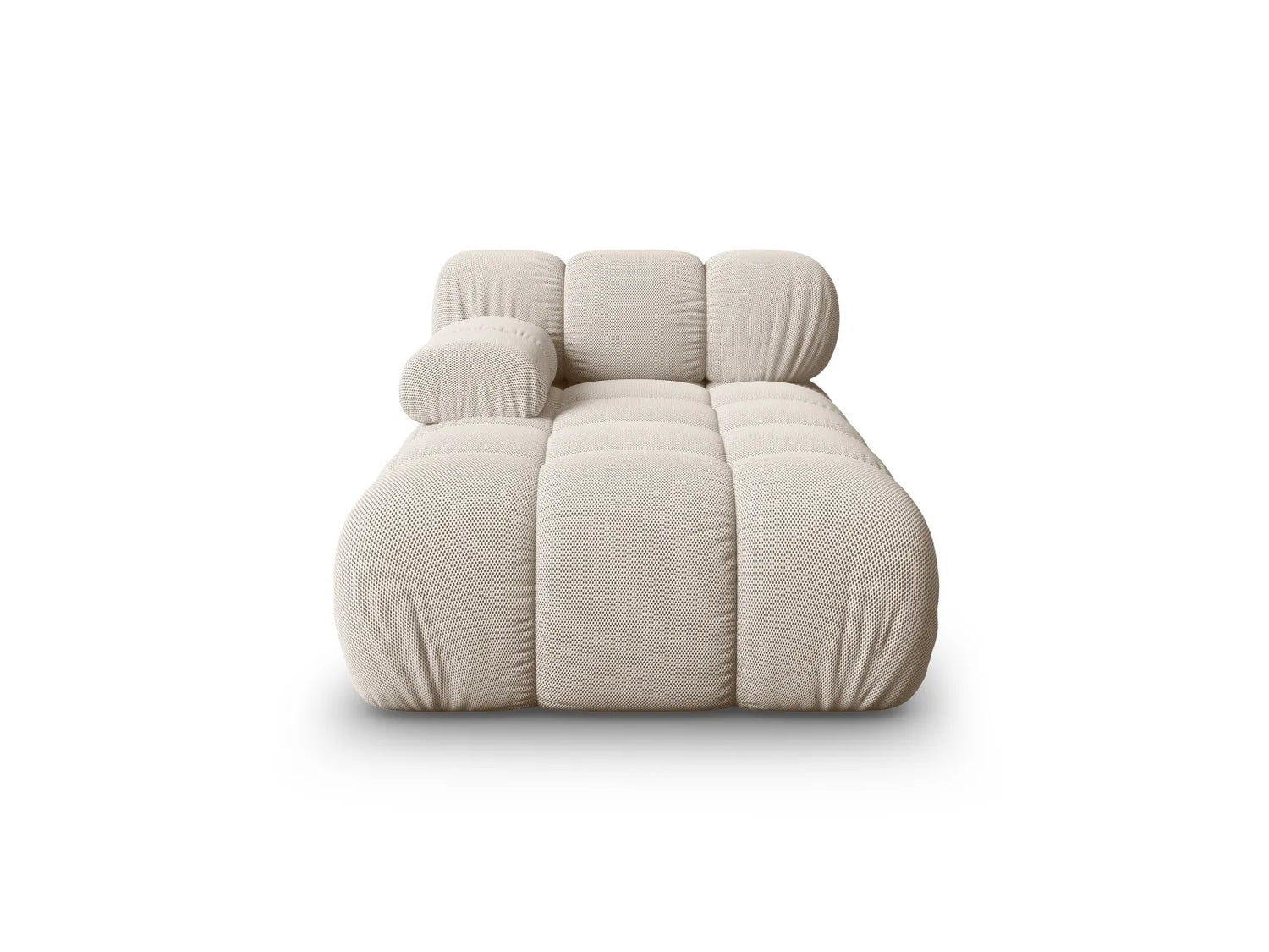 Bellis Modulares Sofa Einzelmodul Chaise Longue Links mit Samtbezug oder 3D-Stoff, 155x94 cm – Bild 1