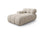 Bellis Modulares Sofa Einzelmodul Chaise Longue Links mit Samtbezug oder 3D-Stoff, 155x94 cm – Bild 2