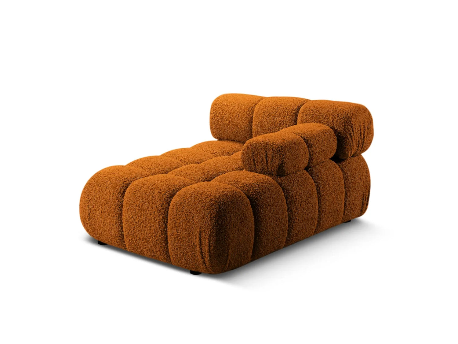 Bellis Modulares Sofa Einzelmodul Chaise Longue Rechts 155x94 cm mit Boucle-Polsterung (Rolf10) in Ziegel – Bild 4
