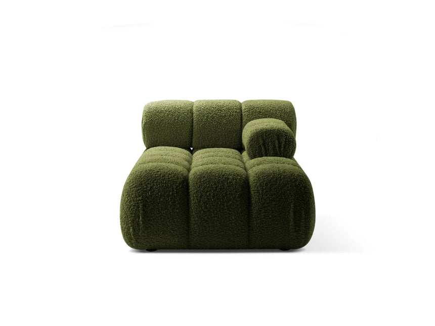 Bellis Modulares Sofa Einzelmodul Chaise Longue Rechts 155x94 cm mit Boucle-Polsterung (Rolf14) in Grün – Bild 1