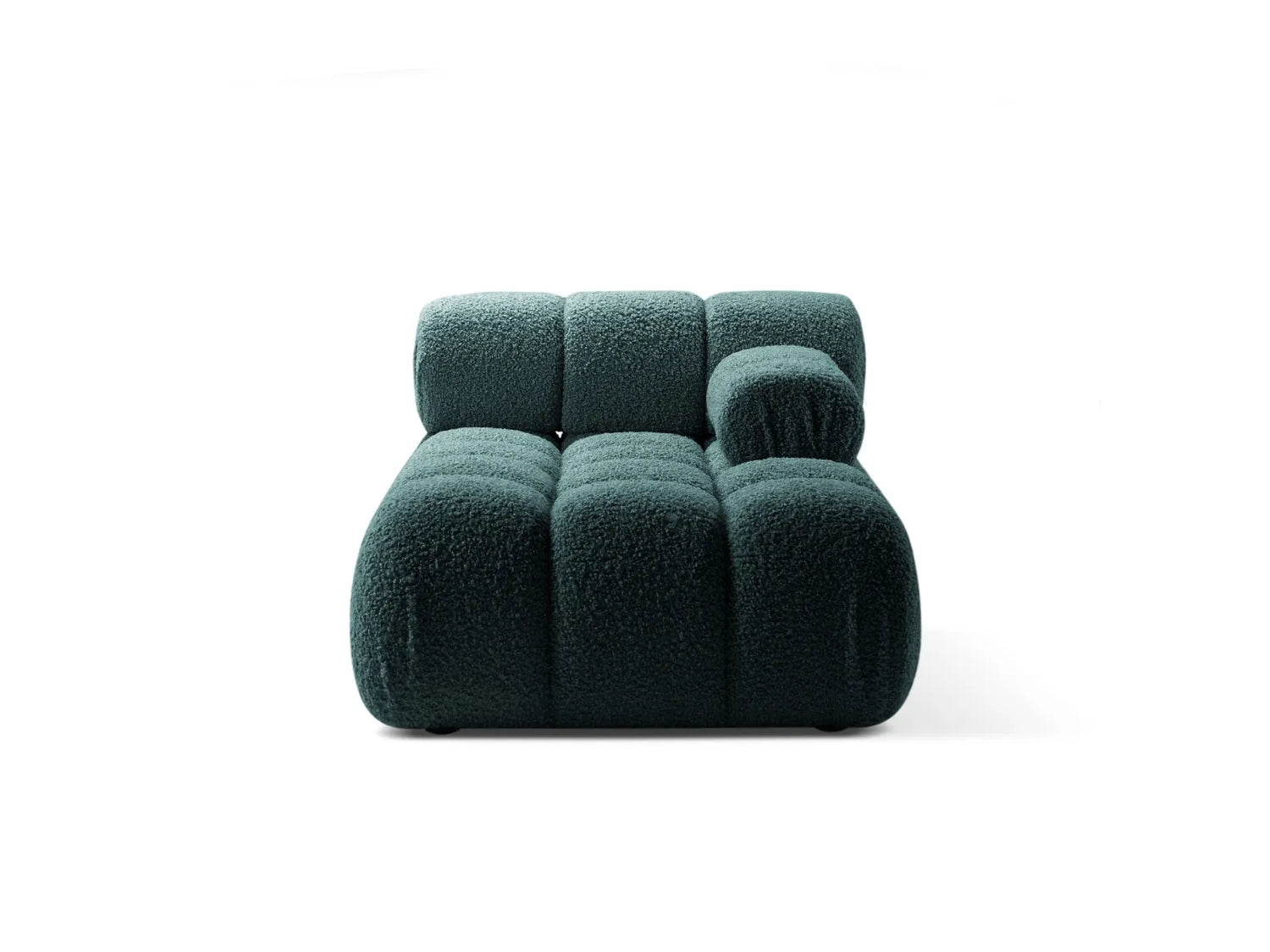Bellis Modulares Sofa Einzelmodul Chaise Longue Rechts 155x94 cm mit Boucle-Polsterung (Rolf17) in Petrol – Bild 2