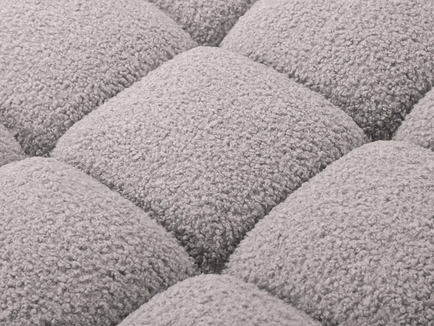 Bellis Modulares Sofa Einzelmodul Chaise Longue Rechts 155x94 cm mit Boucle-Polsterung (Rolf6) in Hellgrau – Bild 3
