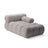 Bellis Modulares Sofa Einzelmodul Chaise Longue Rechts 155x94 cm mit Boucle-Polsterung (Rolf6) in Hellgrau – Bild 4