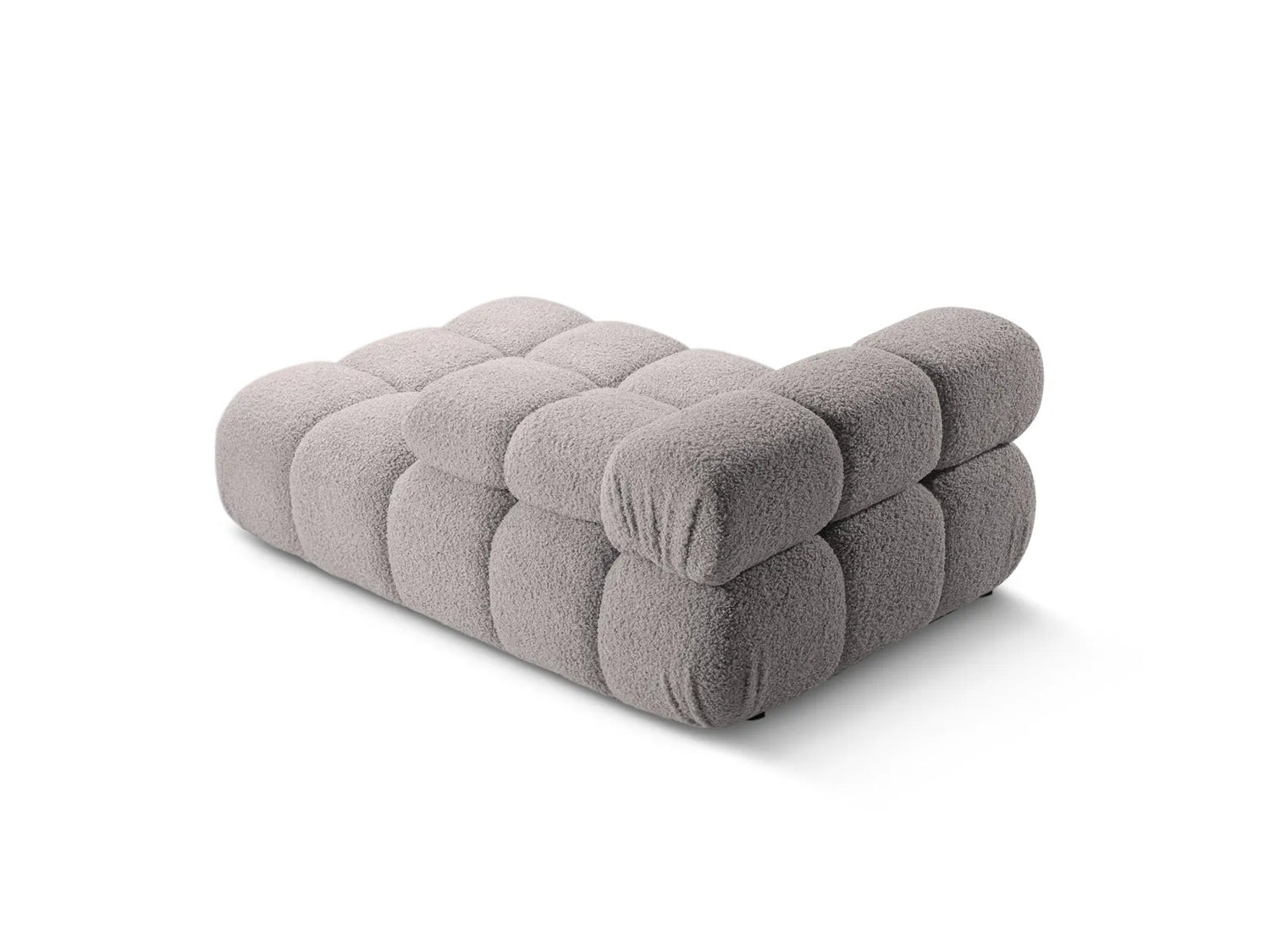Bellis Modulares Sofa Einzelmodul Chaise Longue Rechts 155x94 cm mit Boucle-Polsterung (Rolf6) in Hellgrau – Bild 7
