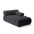 Bellis Modulares Sofa Einzelmodul Chaise Longue Rechts 155x94 cm mit Boucle-Polsterung (Rolf8) in Graphit – Bild 2
