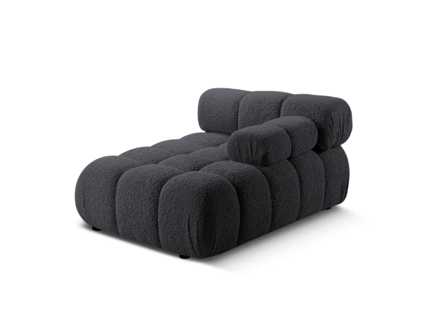 Bellis Modulares Sofa Einzelmodul Chaise Longue Rechts 155x94 cm mit Boucle-Polsterung (Rolf8) in Graphit – Bild 3
