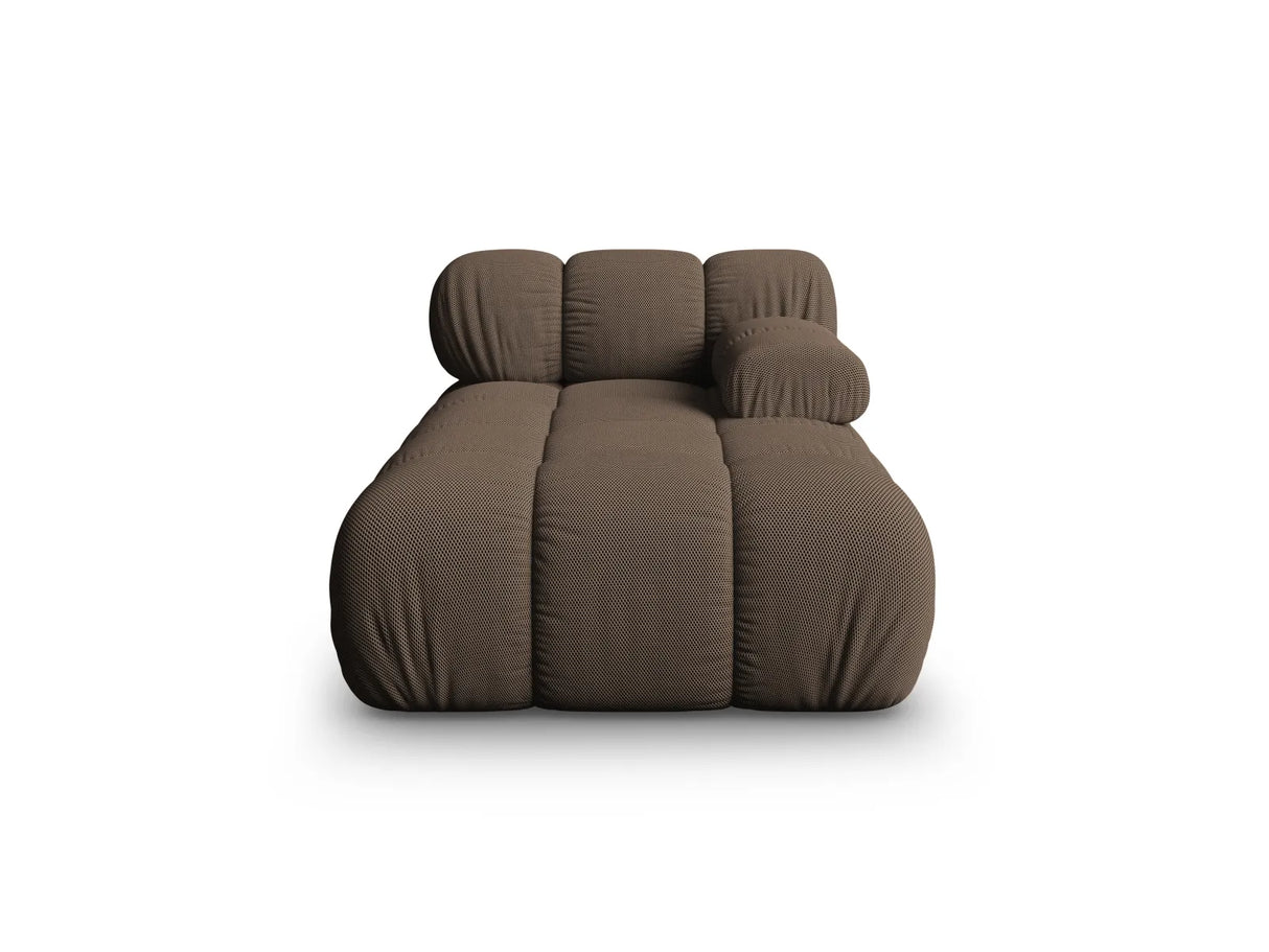 Bellis Modulares Sofa Einzelmodul Chaise Longue Rechts mit 3D-Stoff (Son40) in Braun, 155x94 cm – Bild 1