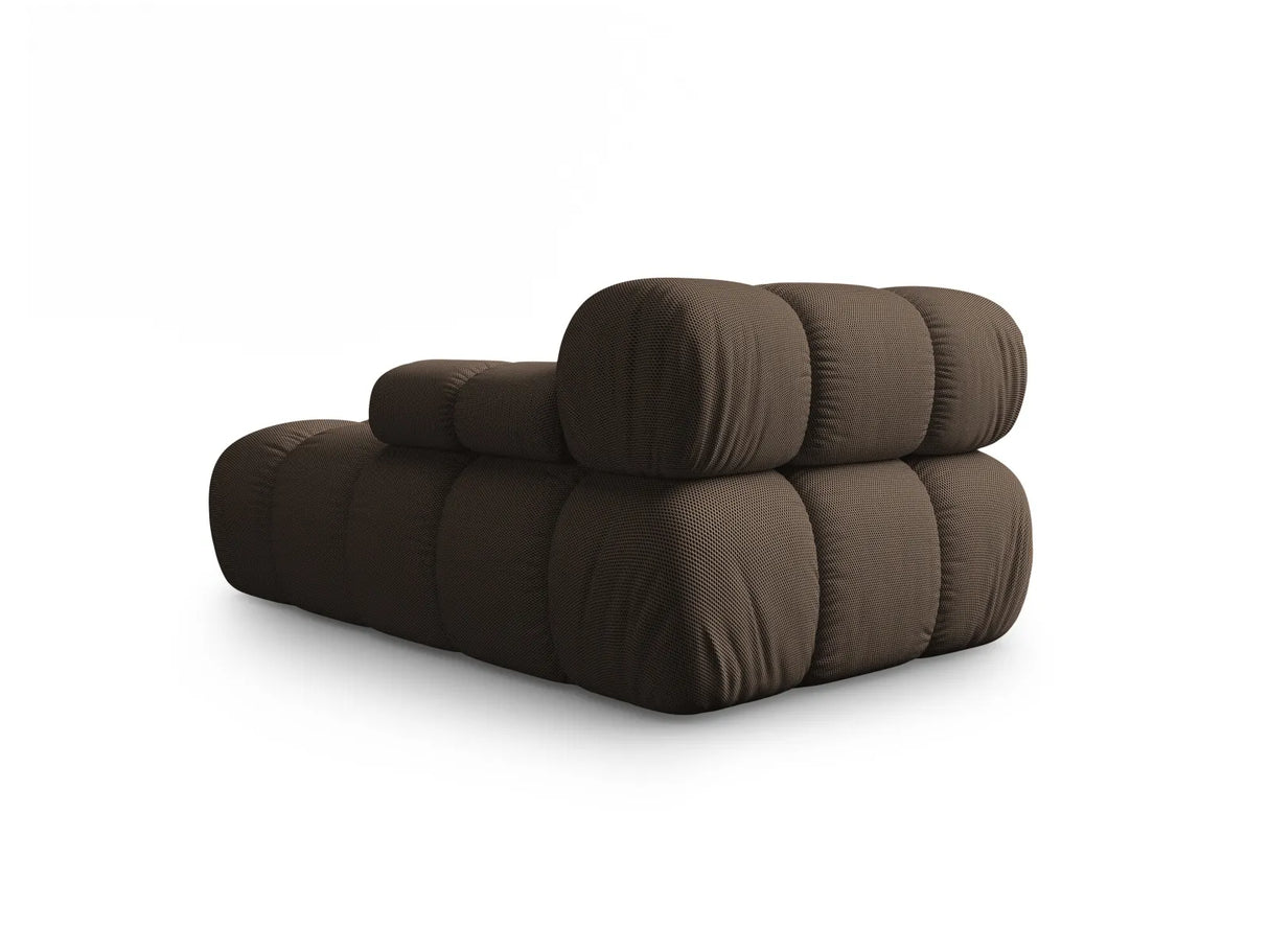 Bellis Modulares Sofa Einzelmodul Chaise Longue Rechts mit 3D-Stoff (Son40) in Braun, 155x94 cm – Bild 4