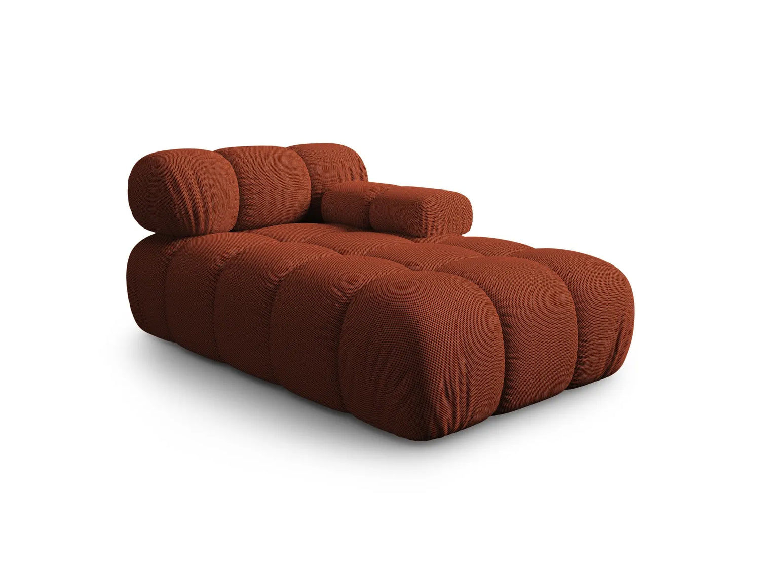 Bellis Modulares Sofa Einzelmodul Chaise Longue Rechts mit 3D-Stoff (Son44) in Ziegel, 155x94 cm – Bild 5