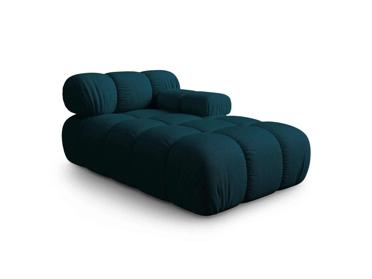 Bellis Modulares Sofa Einzelmodul Chaise Longue Rechts mit 3D-Stoff (Son87) in Marineblau, 155x94 cm – Bild 6