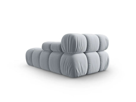 Bellis Modulares Sofa Einzelmodul Chaise Longue Rechts mit Samt-Stoff (Blu06) in Hellblau, 155x94 cm – Bild 4