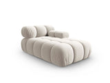 Bellis Modulares Sofa Einzelmodul Chaise Longue Rechts mit Samt-Stoff (Blu30) in Dunkelbeige, 155x94 cm – Bild 3