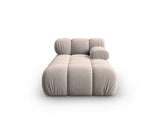 Bellis Modulares Sofa Einzelmodul Chaise Longue Rechts mit Samt-Stoff (Blu40) in Cappuccino, 155x94 cm – Bild 1
