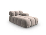 Bellis Modulares Sofa Einzelmodul Chaise Longue Rechts mit Samt-Stoff (Blu40) in Cappuccino, 155x94 cm – Bild 2