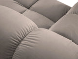 Bellis Modulares Sofa Einzelmodul Chaise Longue Rechts mit Samt-Stoff (Blu40) in Cappuccino, 155x94 cm – Bild 5