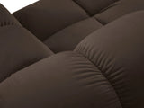 Bellis Modulares Sofa Einzelmodul Chaise Longue Rechts mit Samt-Stoff (Blu48) in Dunkelbraun, 155x94 cm – Bild 4