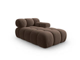 Bellis Modulares Sofa Einzelmodul Chaise Longue Rechts mit Samt-Stoff (Blu48) in Dunkelbraun, 155x94 cm – Bild 7