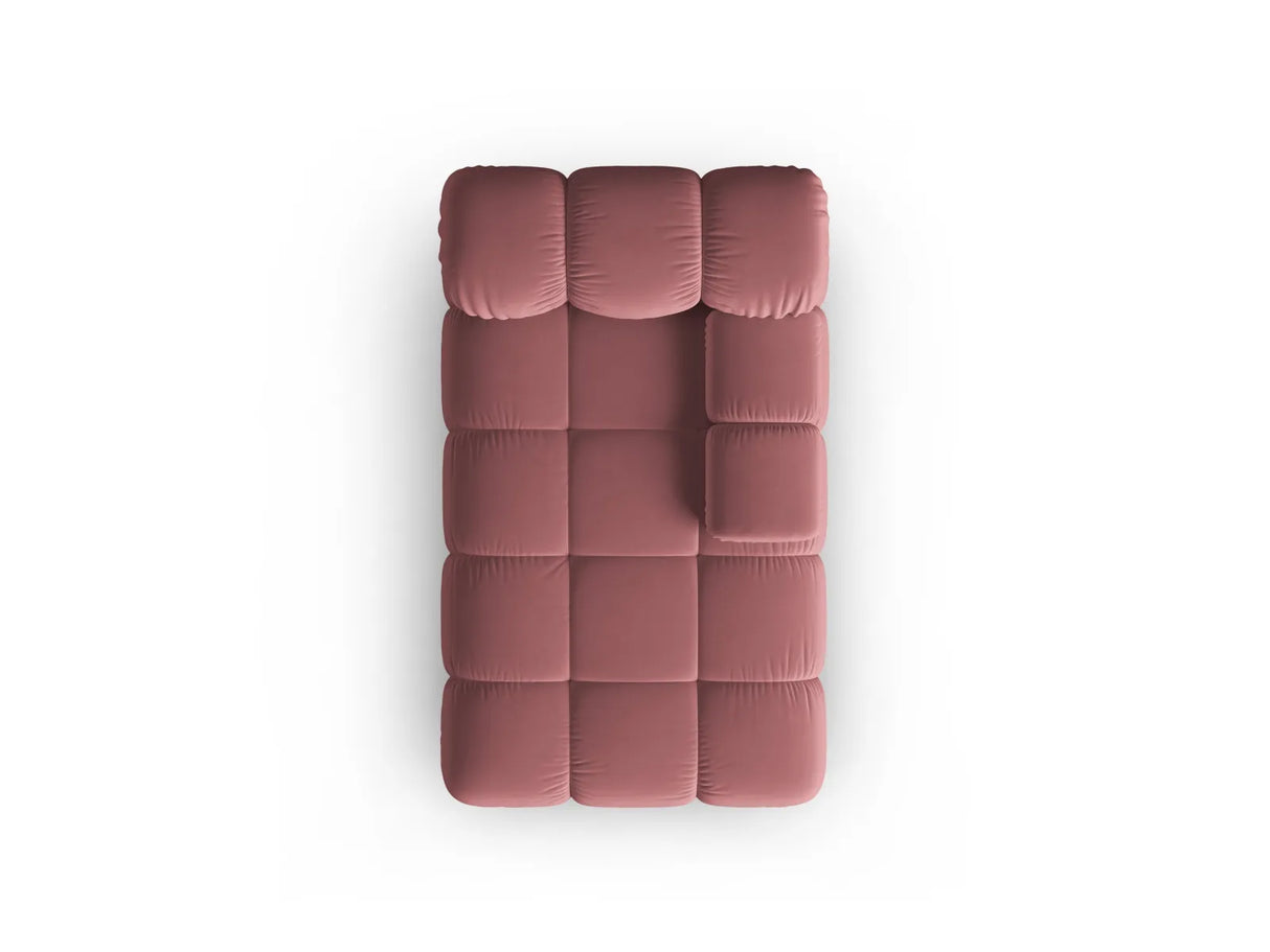 Bellis Modulares Sofa Einzelmodul Chaise Longue Rechts mit Samt-Stoff (Blu52) in Rosa, 155x94 cm – Bild 4