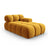 Bellis Modulares Sofa Einzelmodul Chaise Longue Rechts mit Samt-Stoff (Blu68) in Gelb, 155x94 cm – Bild 2