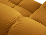 Bellis Modulares Sofa Einzelmodul Chaise Longue Rechts mit Samt-Stoff (Blu68) in Gelb, 155x94 cm – Bild 5