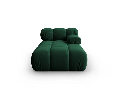 Bellis Modulares Sofa Einzelmodul Chaise Longue Rechts mit Samt-Stoff (Blu78) in Flaschengrün, 155x94 cm – Bild 1