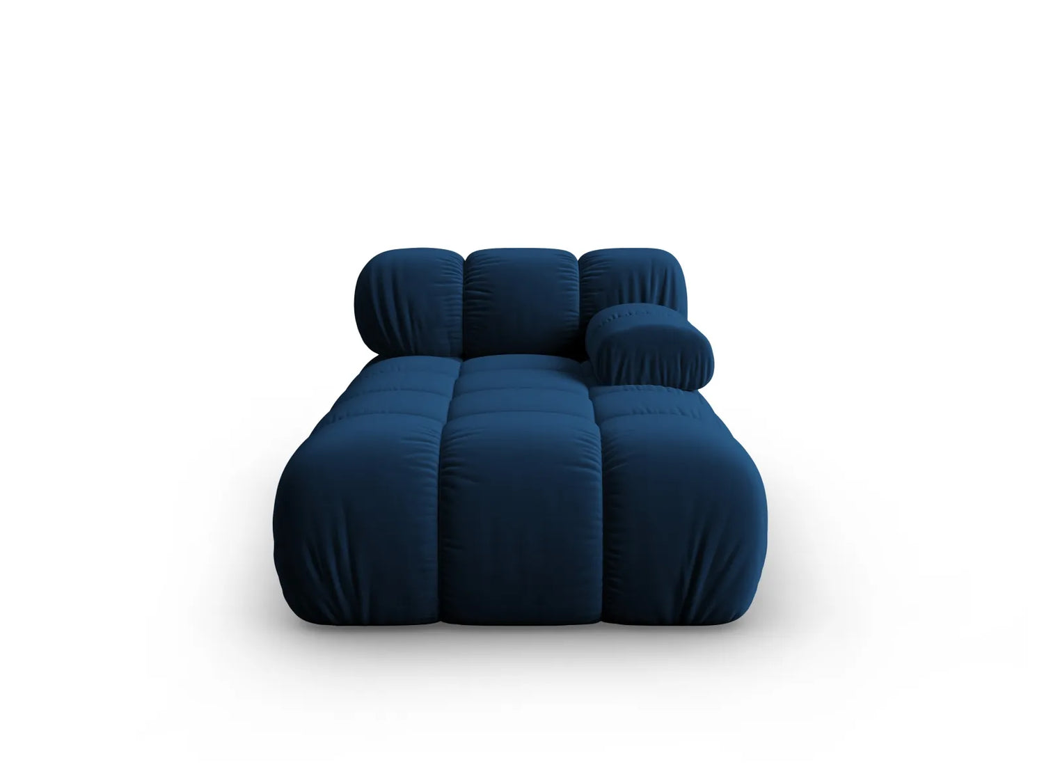 Bellis Modulares Sofa Einzelmodul Chaise Longue Rechts mit Samt-Stoff (Blu86) in Königsblau, 155x94 cm – Bild 1
