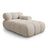 Bellis Modulares Sofa Einzelmodul Chaise Longue Rechts mit Samtbezug oder 3D-Stoff, 155x94 cm – Bild 2