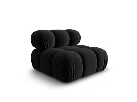 Bellis Modulares Sofa Einzelmodul in Samt-Stoff (Blu19), Schwarz, 94 cm – Bild 2