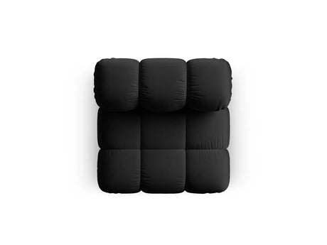 Bellis Modulares Sofa Einzelmodul in Samt-Stoff (Blu19), Schwarz, 94 cm – Bild 3