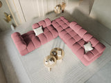 Bellis Modulares Sofa Einzelmodul in Samt-Stoff (Blu52), Pink, 94 cm – Bild 8