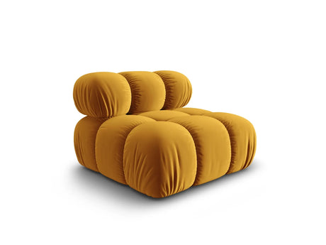 Bellis Modulares Sofa Einzelmodul in Samt-Stoff (Blu68), Gelb, 94 cm – Bild 2