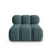 Bellis Modulares Sofa Einzelmodul in Samt-Stoff (Blu85), Turquoise, 94 cm – Bild 2