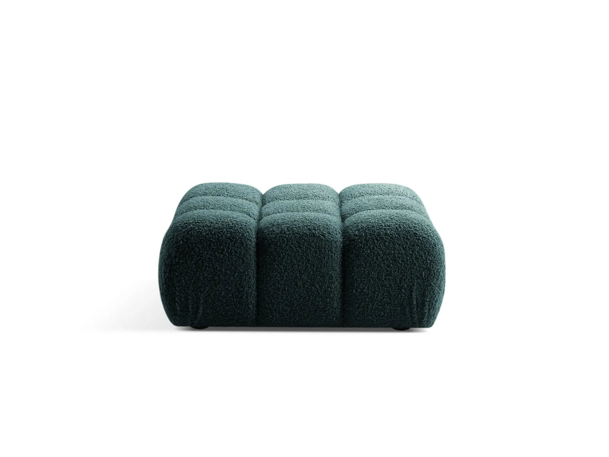 Bellis Modulares Sofa Einzelmodul Pouf 94cm aus Boucle-Stoff (Rolf17) in Petrol – Bild 3