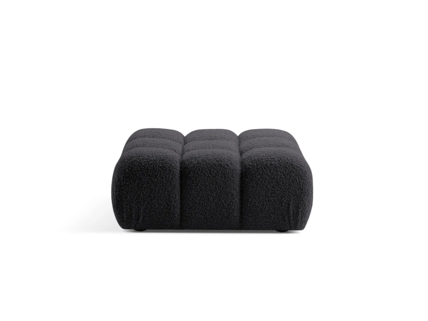 Bellis Modulares Sofa Einzelmodul Pouf 94cm aus Boucle-Stoff (Rolf8) in Graphit – Bild 1