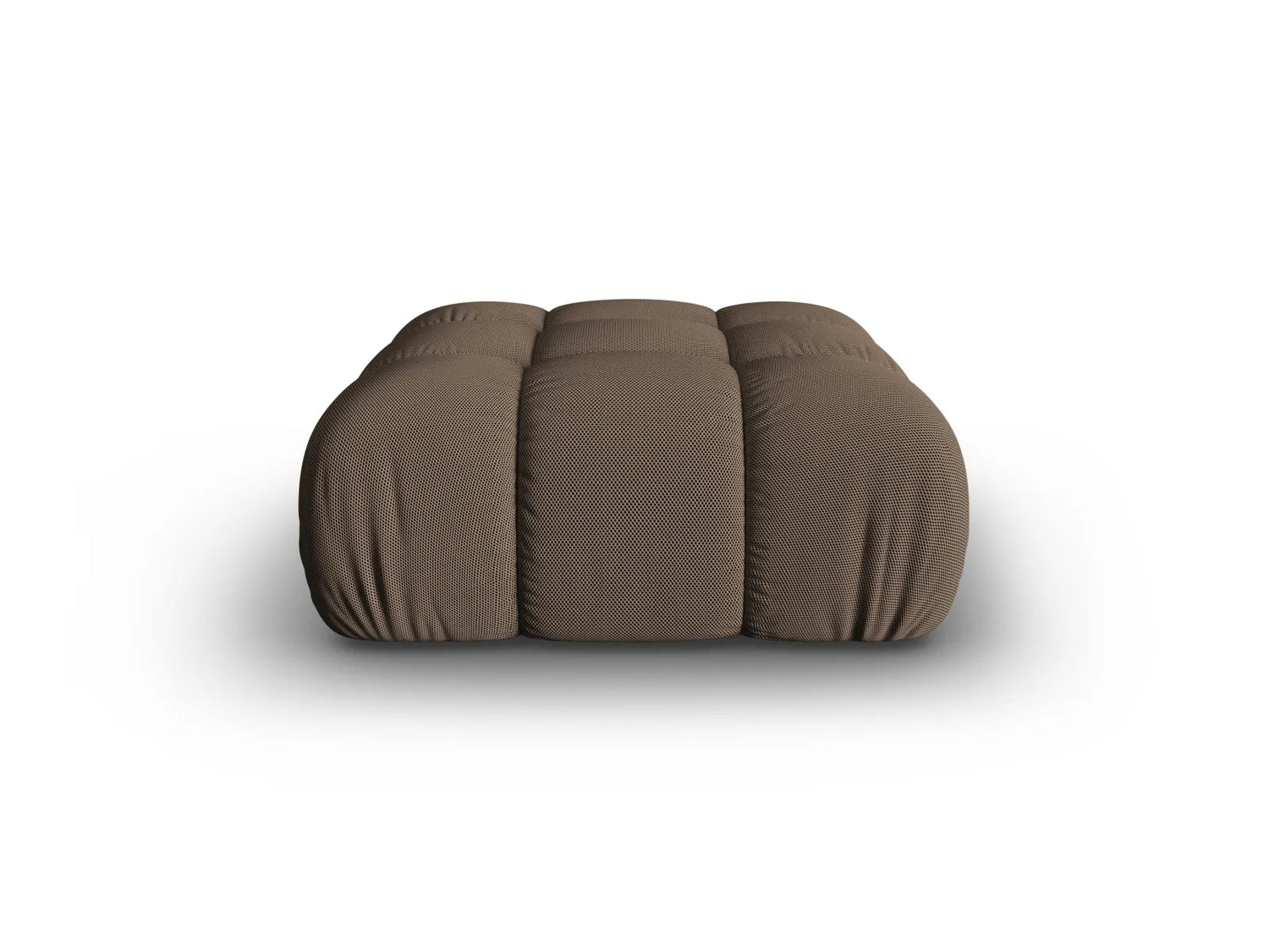 Bellis Modulares Sofa Einzelmodul Pouf mit 3D-Stoff (Son40) in Braun, 94 cm – Bild 1