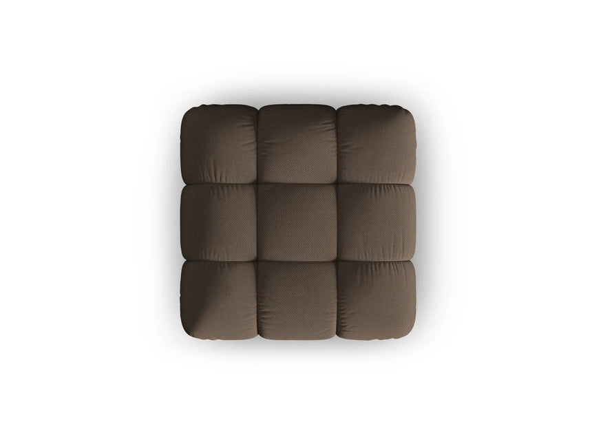 Bellis Modulares Sofa Einzelmodul Pouf mit 3D-Stoff (Son40) in Braun, 94 cm – Bild 4